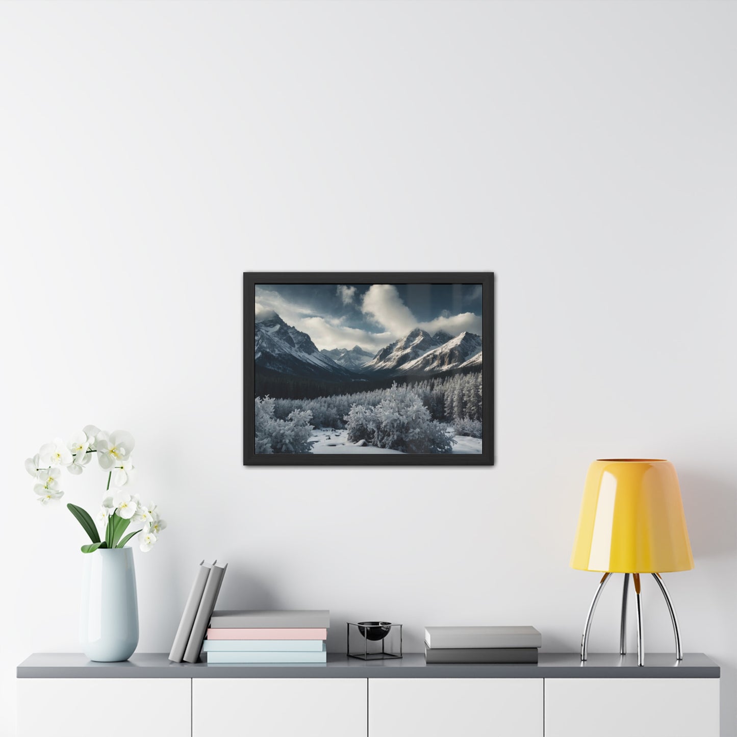 Mountain Landscape Framed Posters #019 | Modern Wall Art for Home or Office Decor