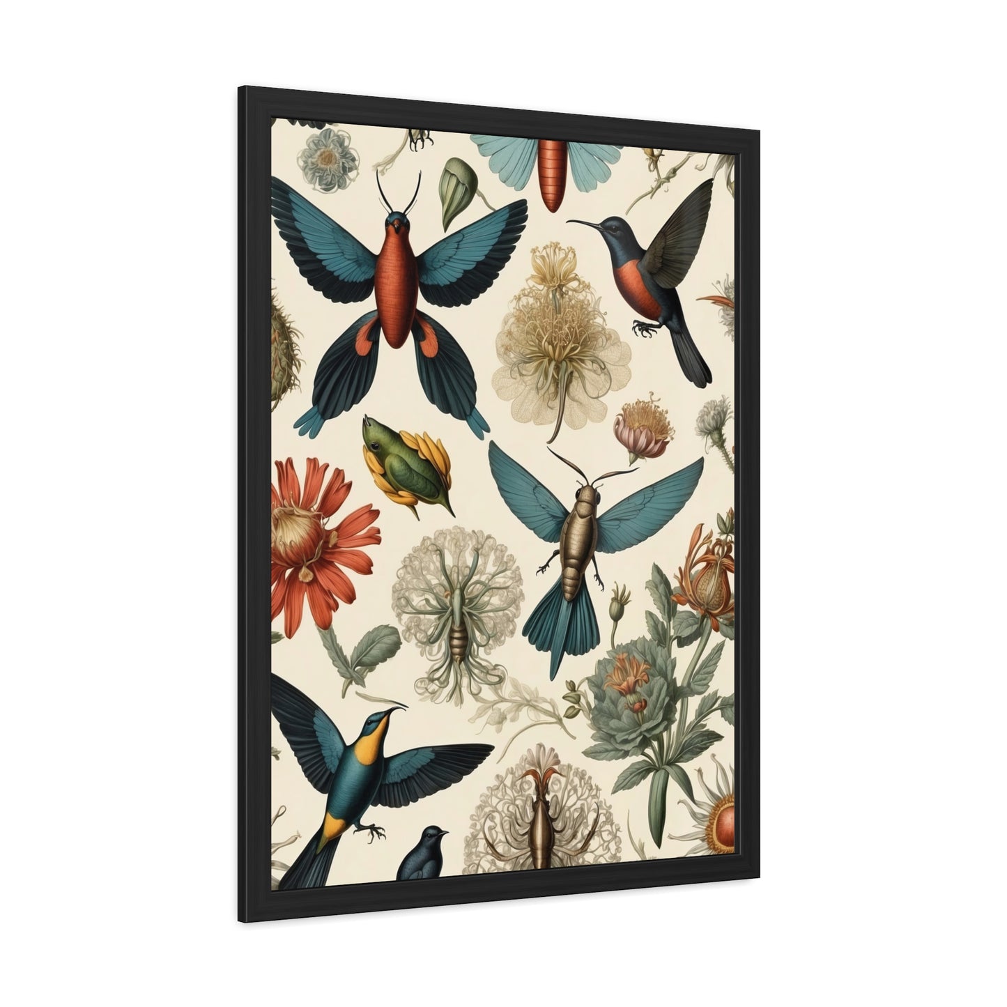 Botanical Bird Framed Posters | 001 | Modern Wall Art for Home or Office Decor