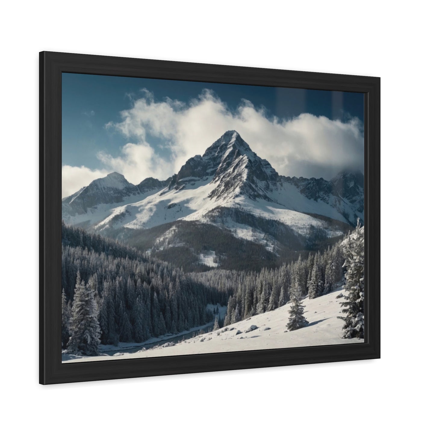 Mountain Landscape Framed Posters #001 Modern Wall Art for Home or Office Decor