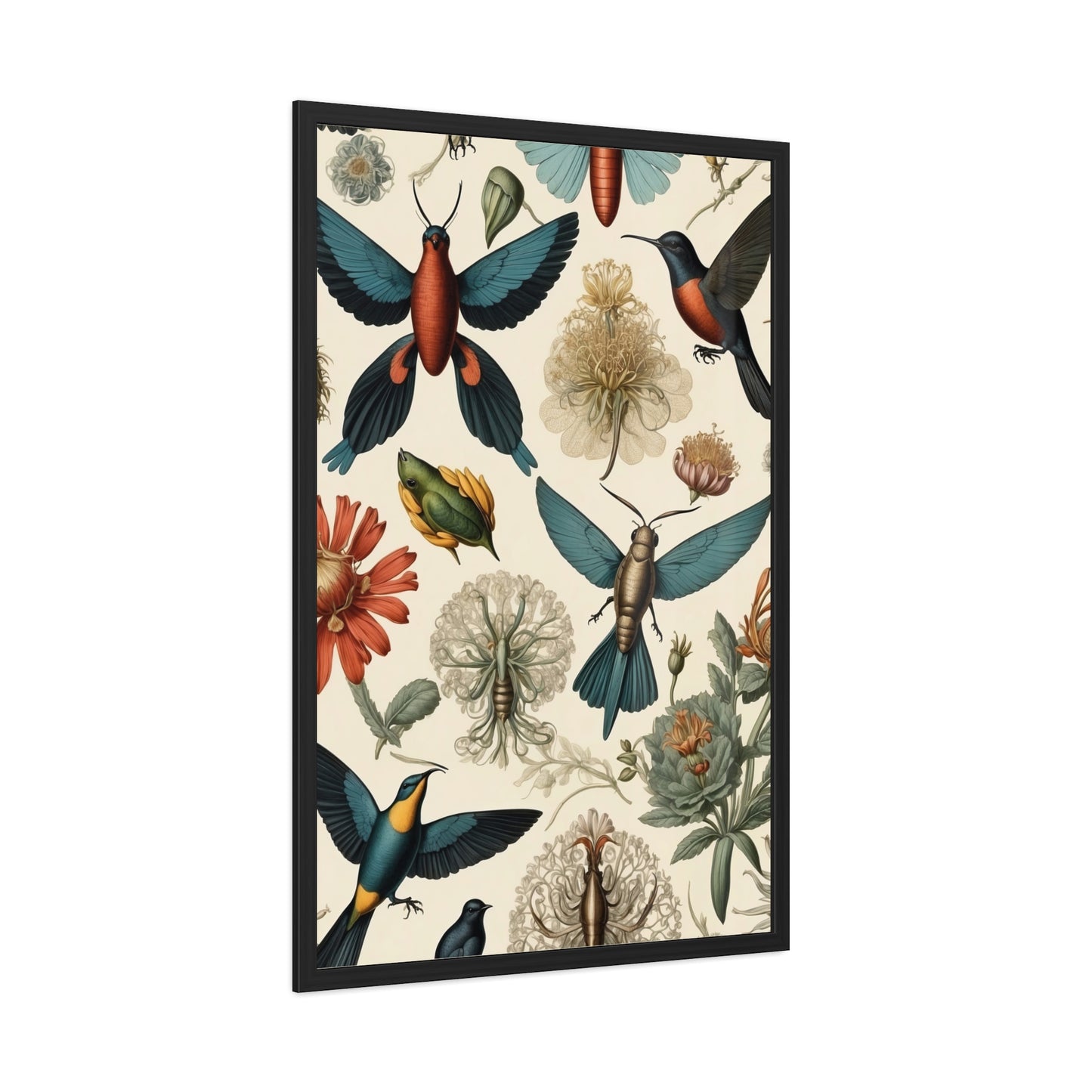 Botanical Bird Framed Posters | 001 | Modern Wall Art for Home or Office Decor