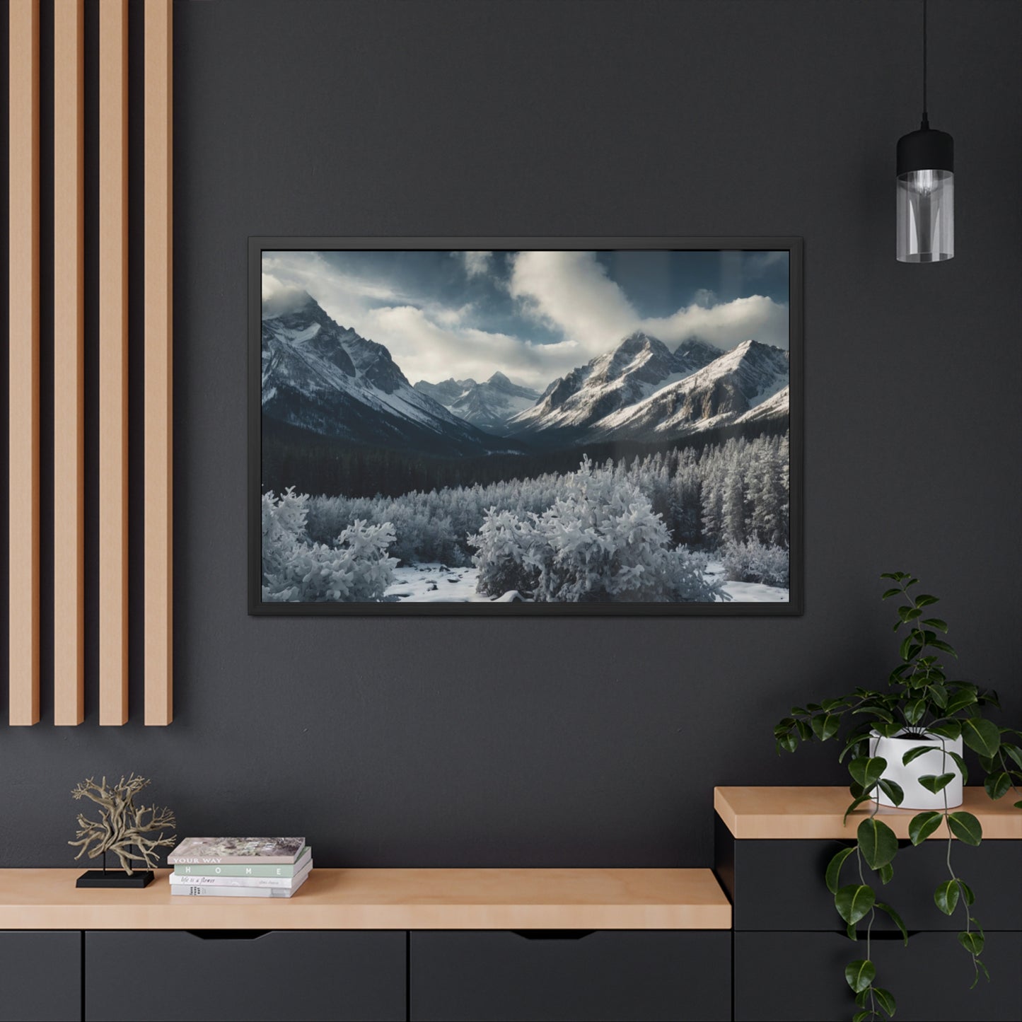 Mountain Landscape Framed Posters #019 | Modern Wall Art for Home or Office Decor