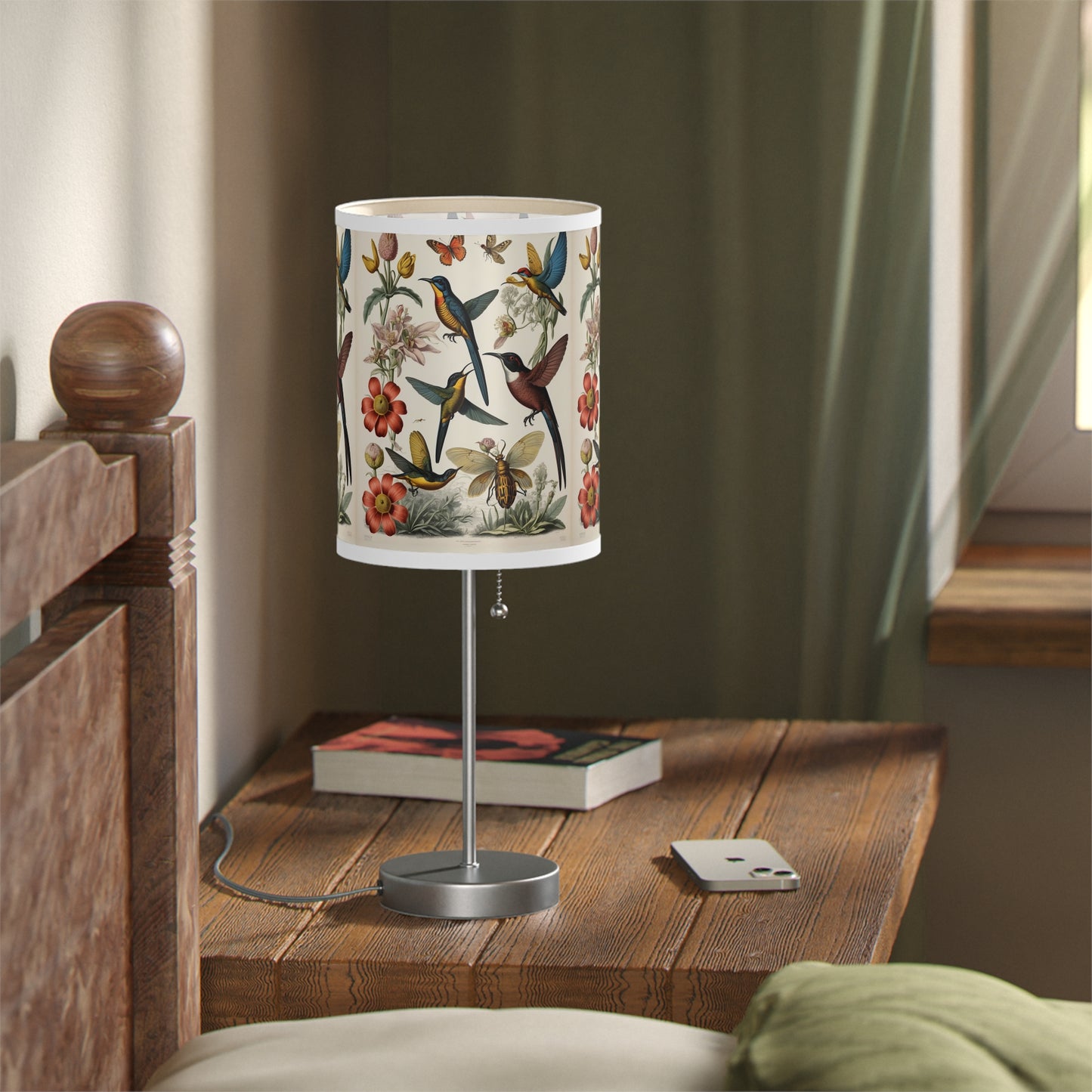 Vintage Botanical Table Lamp with US|CA Plug