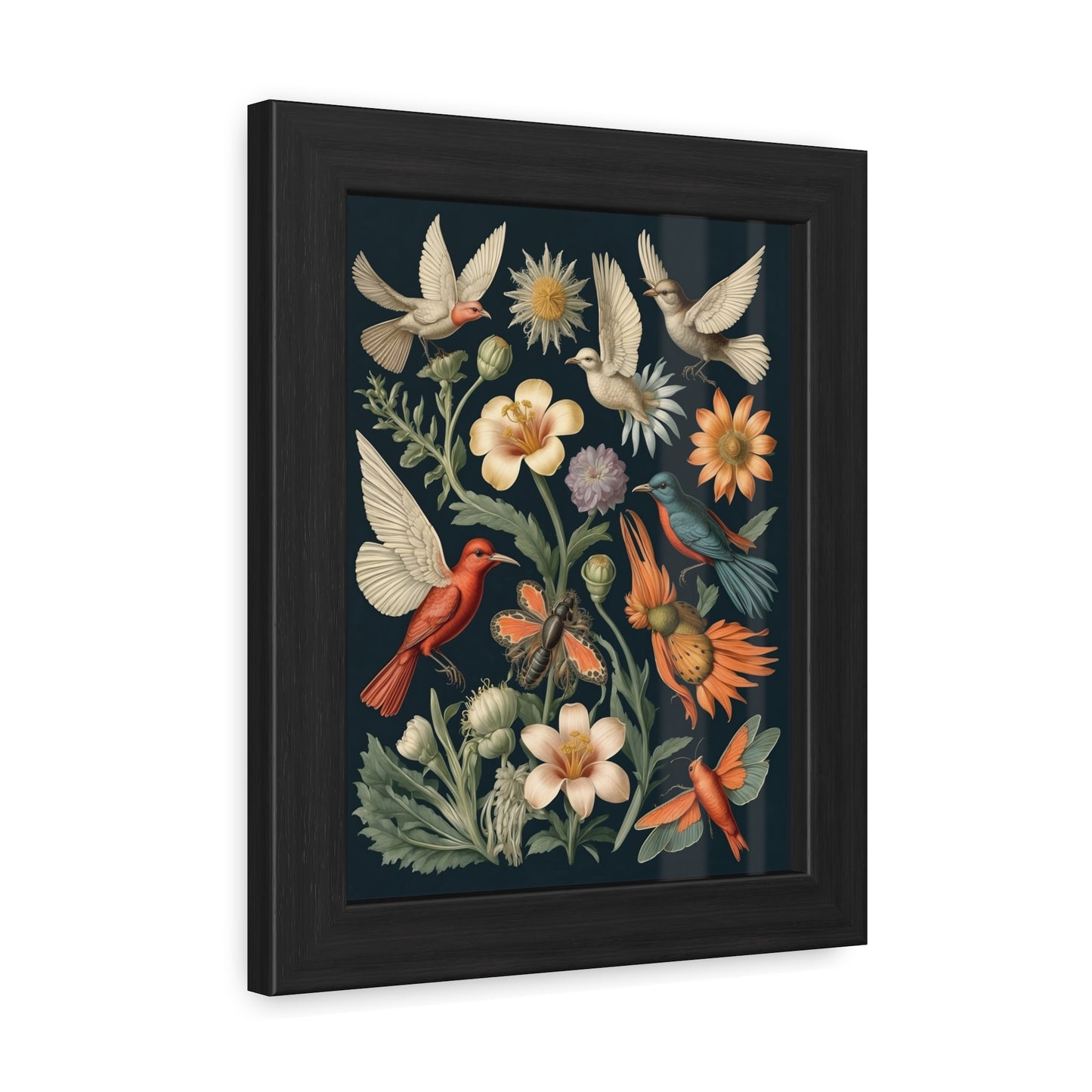 Botanical Bird Framed Posters | 002 | Modern Wall Art for Home or Office Decor