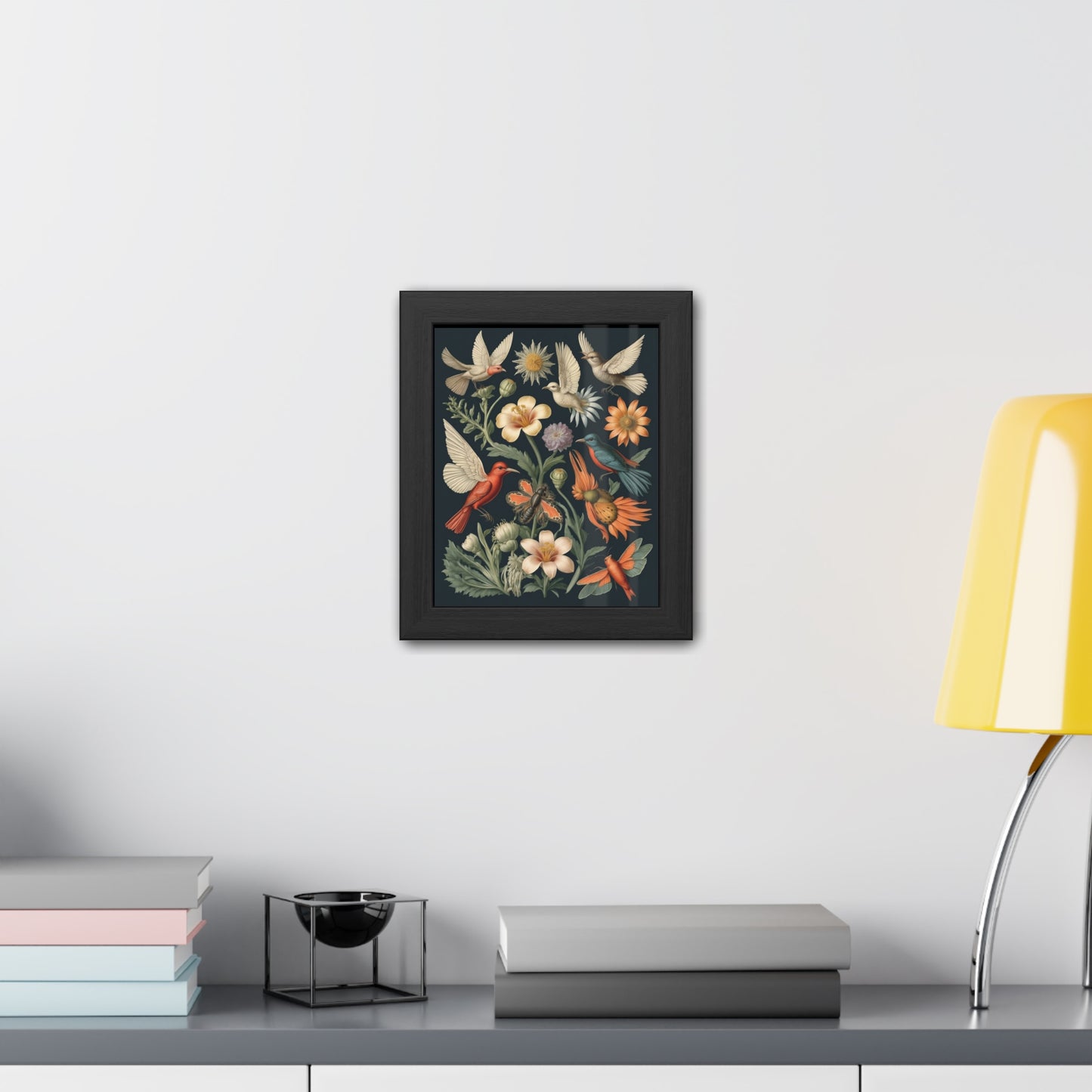 Botanical Bird Framed Posters | 002 | Modern Wall Art for Home or Office Decor