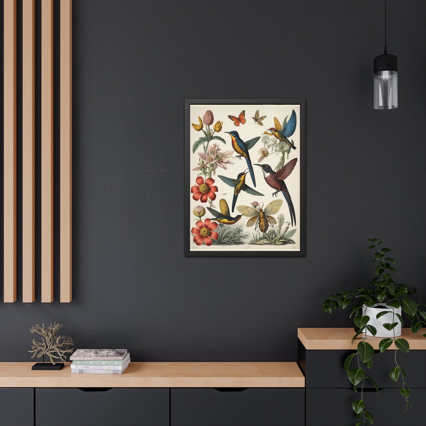 Botanical Bird Framed Posters | 002 | Modern Wall Art for Home or Office Decor