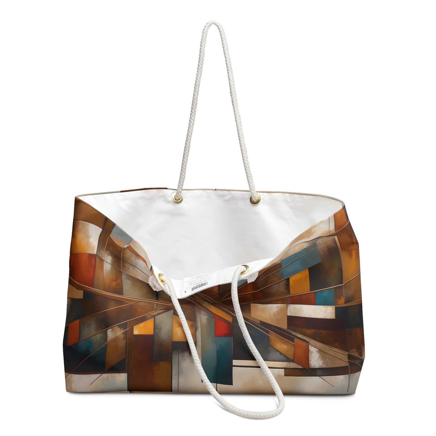 Abstract Geometric Weekender Bag - Stylish Travel Tote for Weekend Adventures