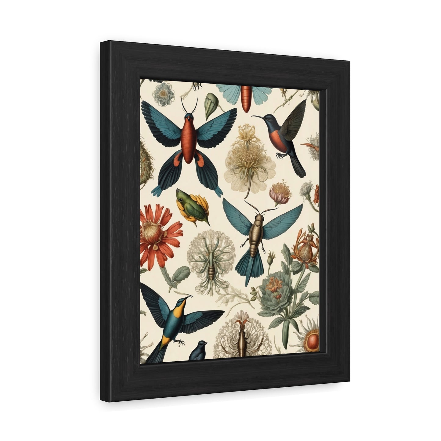 Botanical Bird Framed Posters | 001 | Modern Wall Art for Home or Office Decor