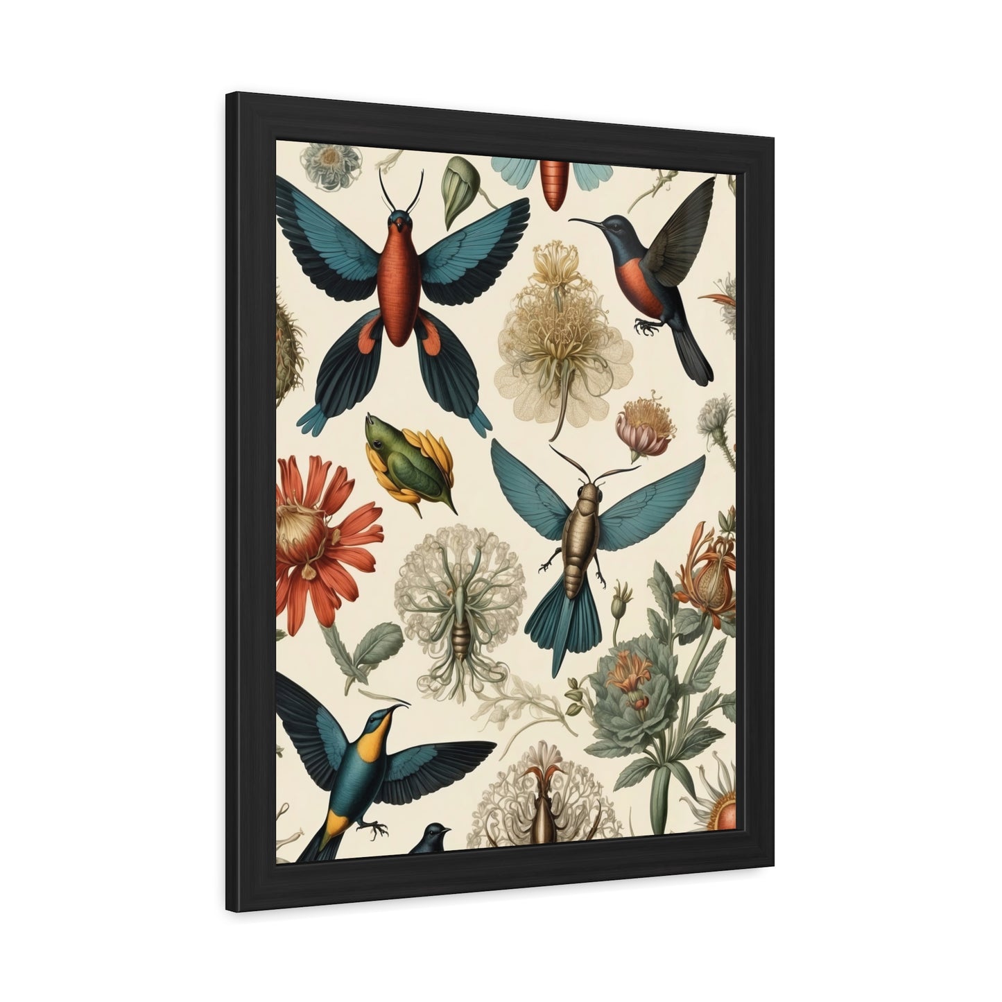 Botanical Bird Framed Posters | 001 | Modern Wall Art for Home or Office Decor