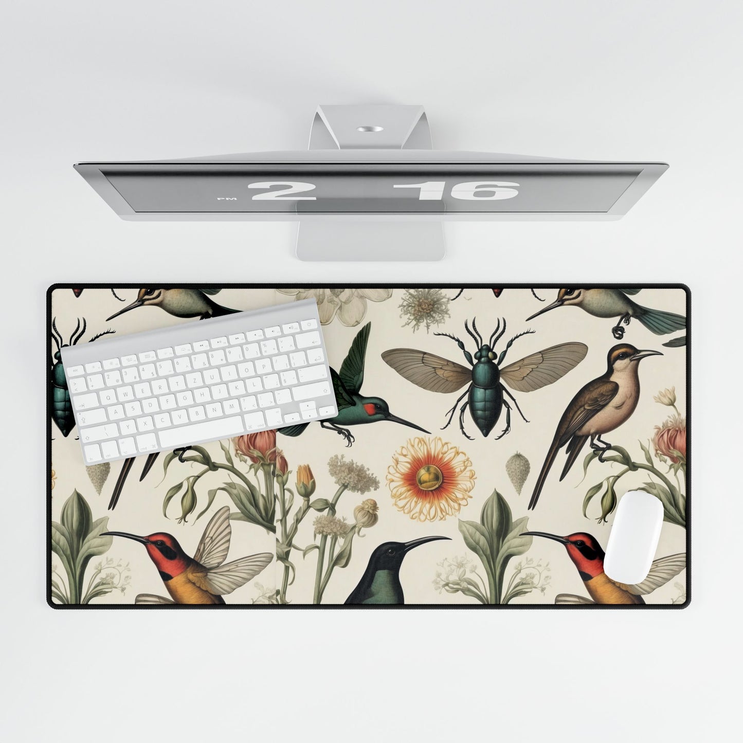 Vintage Botanical Desk Mat for Nature Lovers