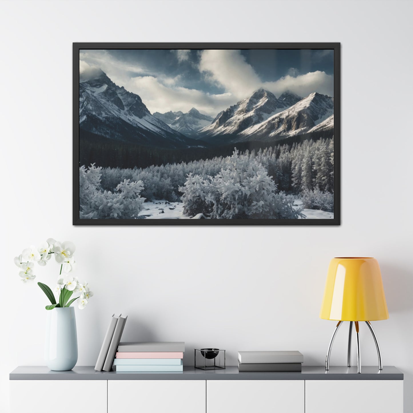 Mountain Landscape Framed Posters #019 | Modern Wall Art for Home or Office Decor