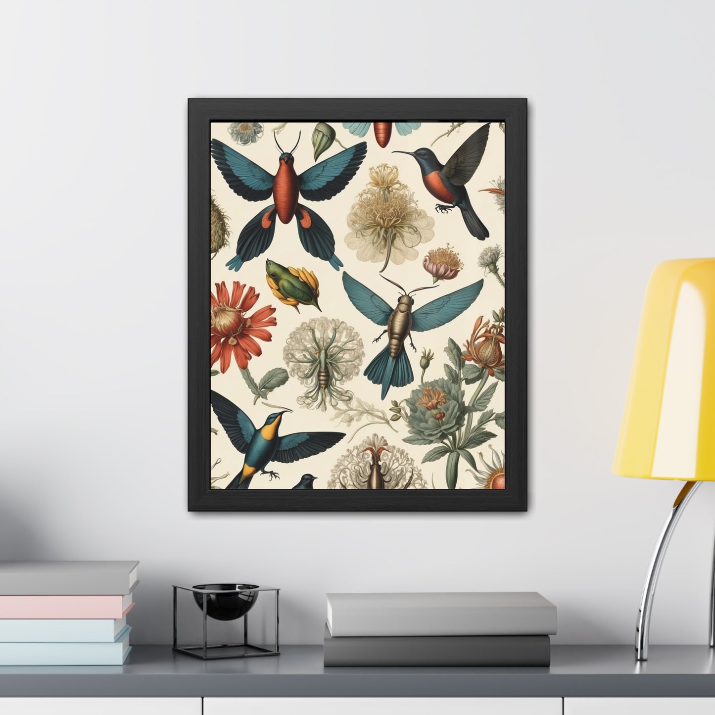 Botanical Bird Framed Posters | 001 | Modern Wall Art for Home or Office Decor