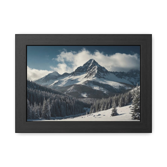 Mountain Landscape Framed Posters #001 Modern Wall Art for Home or Office Decor