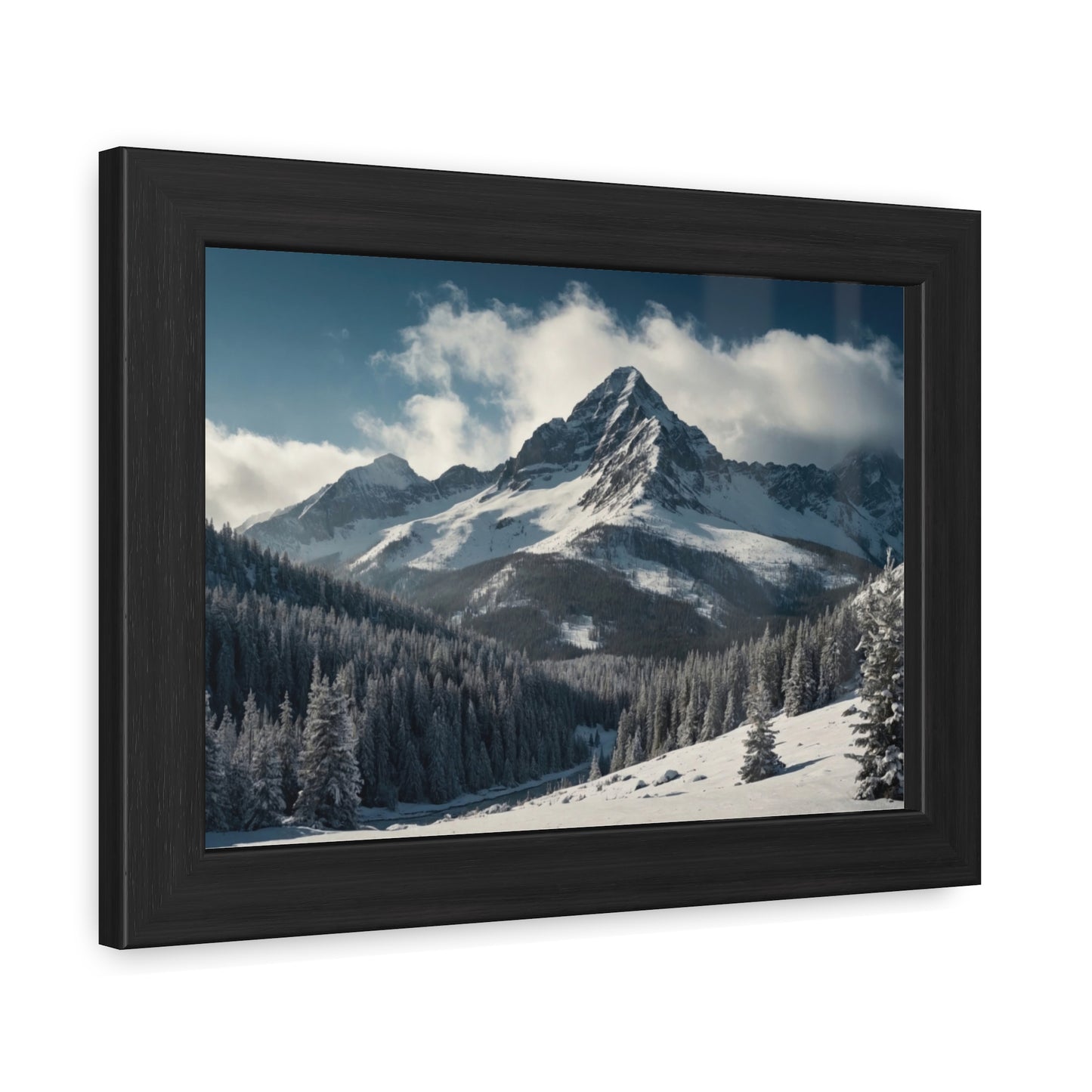 Mountain Landscape Framed Posters #001 Modern Wall Art for Home or Office Decor