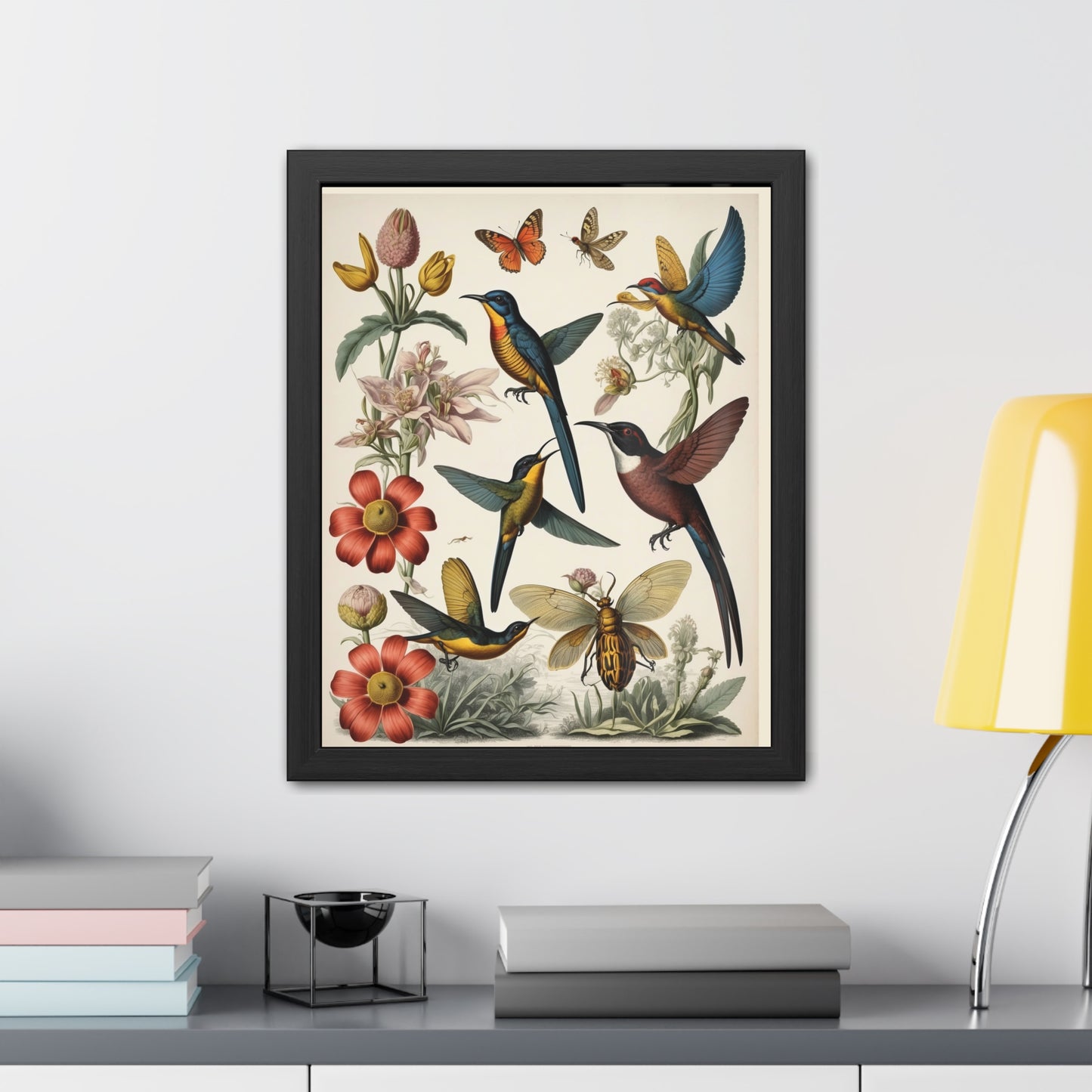 Botanical Bird Framed Posters | 002 | Modern Wall Art for Home or Office Decor